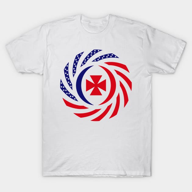 Wallis and Futuna Islander American Multinational Patriot Flag Series T-Shirt by Village Values